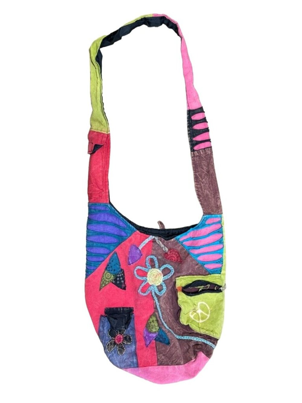 Rising International Hobo Tote Bag Purse Embroidered Boho Patchwork India